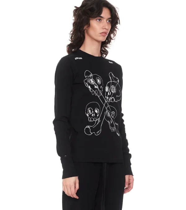 NUNUNU Women'S Multi Skull Shirt